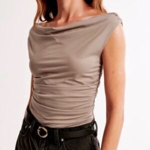 Abercrombie & Fitch Taupe Blouse